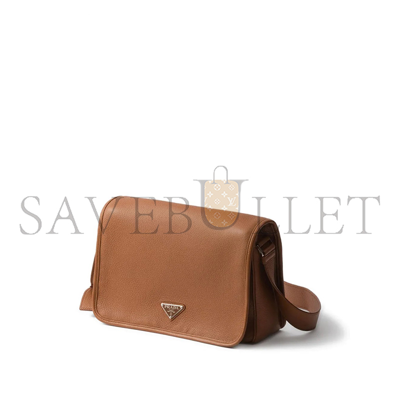 PRADA LEATHER MESSENGER BAG 2VD075 (30*20*9cm)